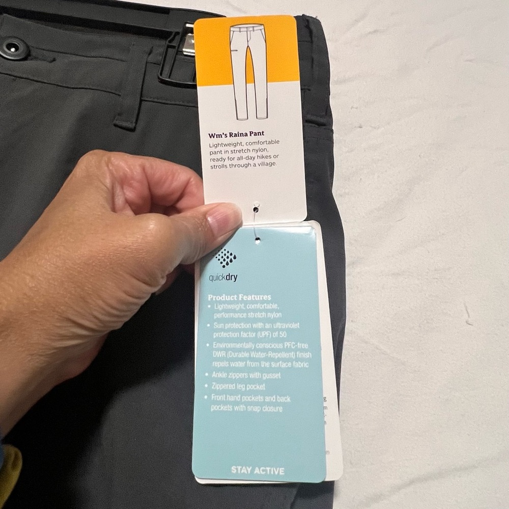 NEW Marmot Gray Raina Hiking Outdoor Rain Pants Spring Waterproof Activewear - Picture 9 of 16